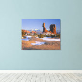 ARCHES NATIONAL PARK, UTAH. VS. Balanced Rock Canvas Afdruk (Insitu (Houten vloer))