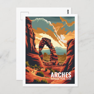 Arches National Park, Verenigde Staten Nationaal P Briefkaart