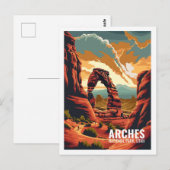 Arches National Park, Verenigde Staten Nationaal P Briefkaart (Voorkant / Achterkant)