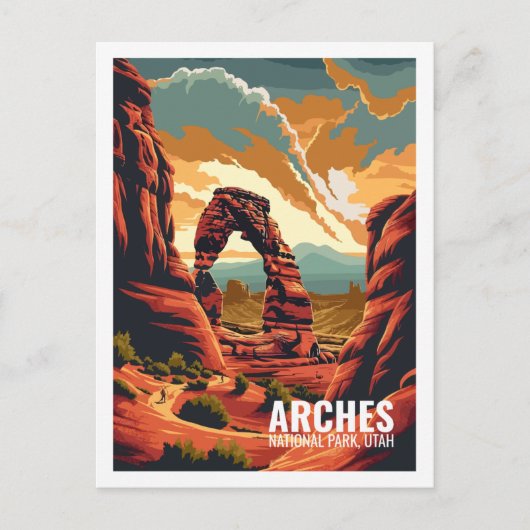 Arches National Park, Verenigde Staten Nationaal P Briefkaart (Voorkant)
