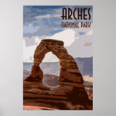 Arches National Park Vintage Poster (Voorkant)