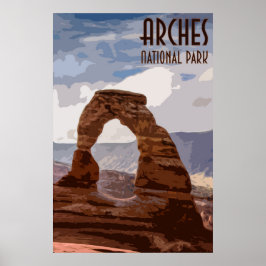 Arches National Park Vintage Poster