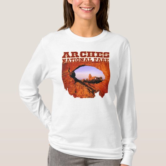 Arches National Park Women's Long Meve Tee Shirt (Voorkant)