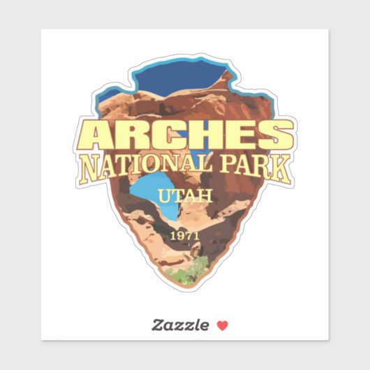 Arches NP (pijlpunt) Sticker (Vel)