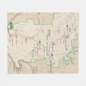 Arches op kaart vlootsdeken fleece deken (Voorkant (Horizontaal))