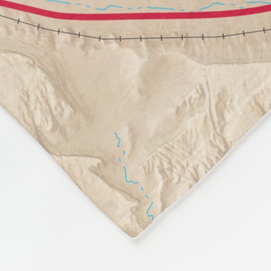 Arches op kaart vlootsdeken fleece deken (Hoek)