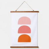 Arches Roze koraal Sinaasappel Hangend Wandkleed (Voorkant)