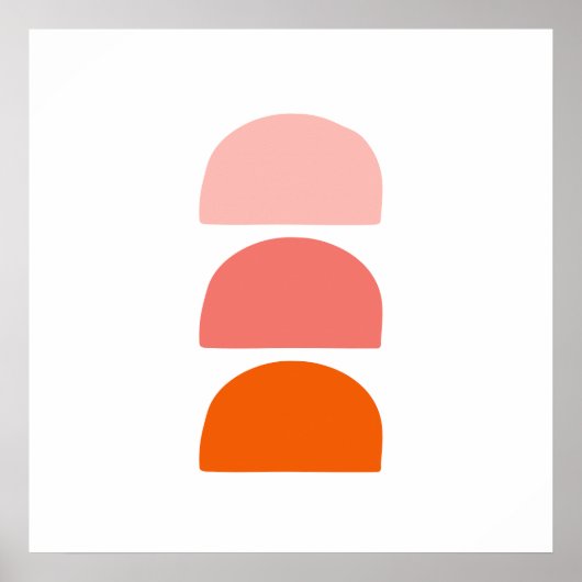 Arches Roze koraal Sinaasappel Poster (Voorkant)