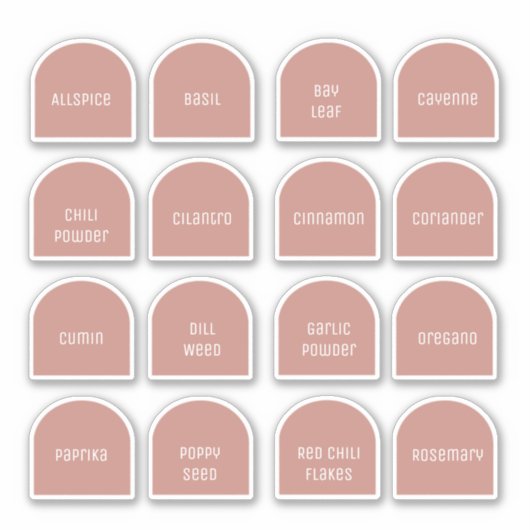 Arches Serie Serie Set 1 Fleslabels Sticker (Voorkant)