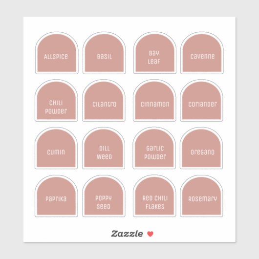 Arches Serie Serie Set 1 Fleslabels Sticker (Vel)