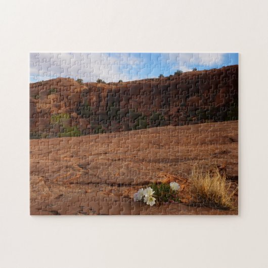 Arches Slickrock en Teunisbloem Landschap Legpuzzel (Horizontaal)