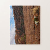 Arches Slickrock en Teunisbloem Landschap Legpuzzel (Verticaal)