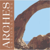 Arches Sticker, Nationaal Park Decal Sticker (Voorkant)