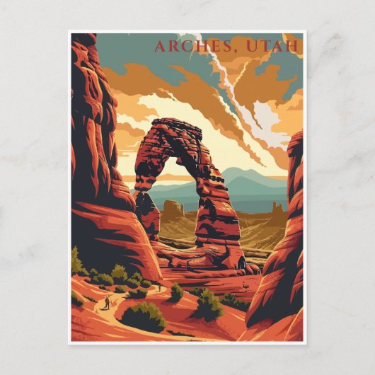  Arches Utah American National Park Reizen Briefkaart (Voorkant)