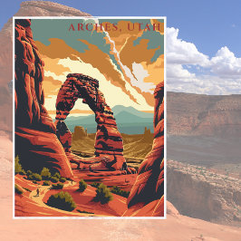 Arches Utah American National Park Reizen Briefkaart