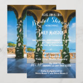 Arches van Italië Elegant Bridal Shower Invitation Kaart (Voorkant / Achterkant)