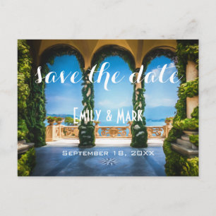Arches van Italië Elegant Save the Date Aankondigingskaart
