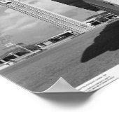 Arches voor ingang van bibliotheek, bleektower op  poster (Hoek)