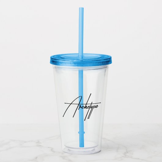Archetype Minimalistisch Psychologisch Concept Acryl Drinkbeker (Voorkant)