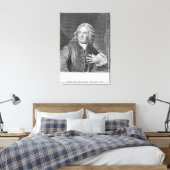 Archibald Bower, gegraveerd door J. Hollonray Canvas Afdruk (Insitu (Slaapkamer))