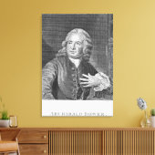 Archibald Bower, gegraveerd door J. Hollonray Canvas Afdruk (Insitu (Woonkamer))