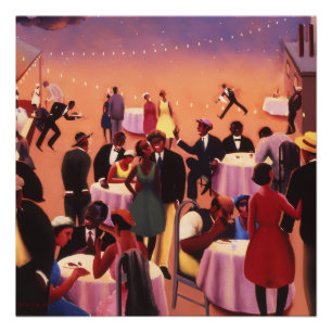 Archibald Motley Art Deco Glans Perfect Poster