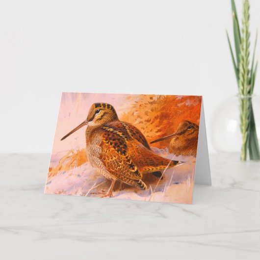 ARCHIBOLD THORBURN WINTER WOODCOCK Note Card Notitiekaartje (Voorkant)