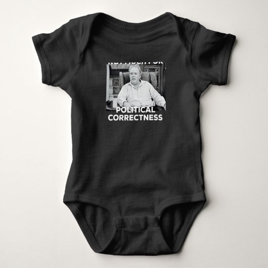 Archie Bunker Funny Conservative R-R-E-P-U-B-L-I-C Romper (Voorkant)