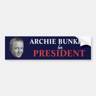 Archie Bunker voor President Bumpersticker