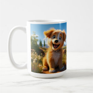 Archie - Geel Lab Retriever Puppy Koffiemok