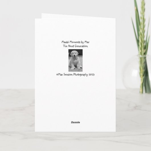 Archie Kerstmis Glimlach Bedankkaart (Achterkant)