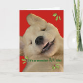 Archie Kerstmis Glimlach Bedankkaart (Voorkant)