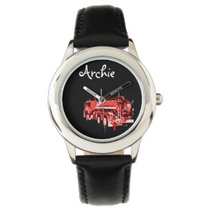 Archie met Red Fire Truck  Horloge