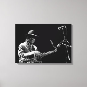 Archie Shepp 1 van P. Baud Banlieues 2010 C Canvas Afdruk