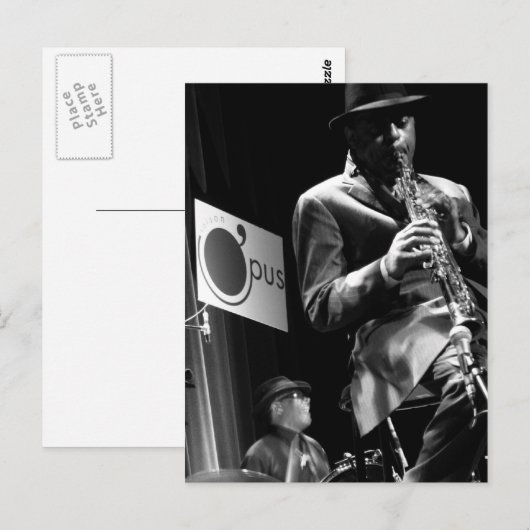 Archie Shepp 2 van P. Baud Banlieues Bleues 2010 Briefkaart (Voorkant / Achterkant)