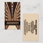 Archief Bibliotheek Archivist Visitekaartje (Voorkant / Achterkant)