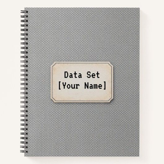 Archief Dot Matrix | Data-Gedreven Minimalistisch  Notitieboek (Voorkant)