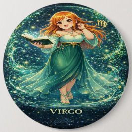 Archief Melkweg: Virgo Oneindige Bibliothecaris Ronde Button 6,0 Cm