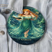Archief Melkweg: Virgo Oneindige Bibliothecaris Ronde Button 6,0 Cm (In situ)
