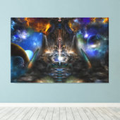 Archiefportaal Gewatteerd Canvas Afdruk (Insitu (Houten vloer))