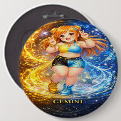 Archiefsterrenstelsel: Gemini Vocal Twins Ronde Button 6,0 Cm (Voorkant /achterkant)