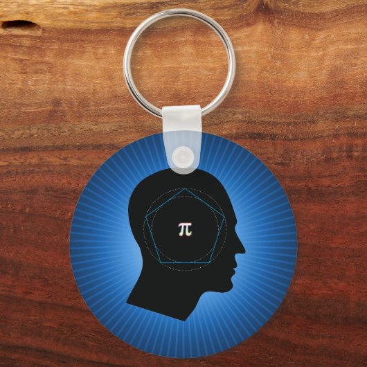 Archimedes' Approximatie van Pi Sleutelhanger (Voorkant)