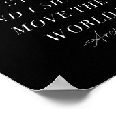 Archimedes Inspirerend Quote Art Print Poster (Hoek)