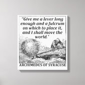 Archimedes Lever Canvas Afdruk (Voorkant)