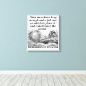 Archimedes Lever Canvas Afdruk (Insitu (Houten vloer))