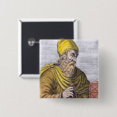 Archimedes Vierkante Button 5,1 Cm (Voorkant /achterkant)