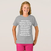 Archimedesbeginsel T-shirt (Voorkant volledig)