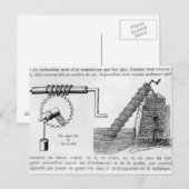 Archimedesschroef Briefkaart (Voorkant / Achterkant)