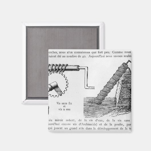 Archimedesschroef Magneet (Voorkant / Achterkant)