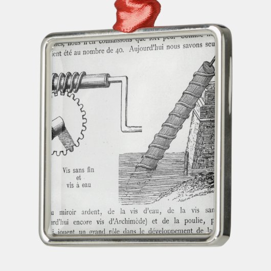 Archimedesschroef Metalen Ornament (Links)